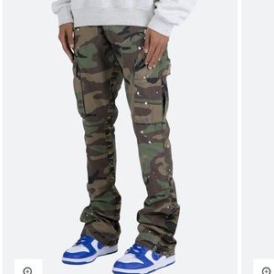 mnml - bootcut cargo camo pants